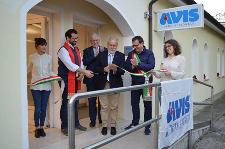 Inaugurata la nuova sede dell'Avis regionale a Treviso