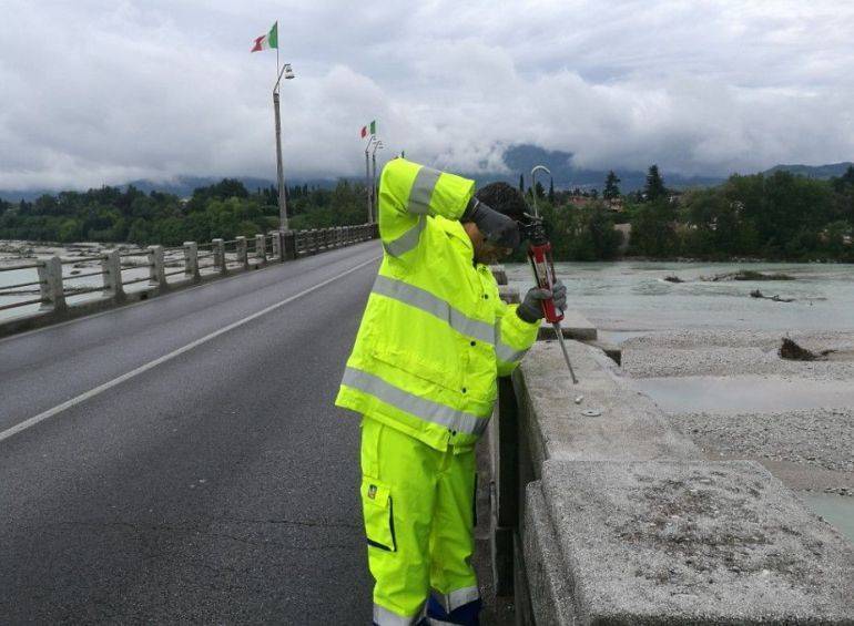 VIDOR: Anas avvia il rilievo strumentale per le indagine sul ponte sul Piave