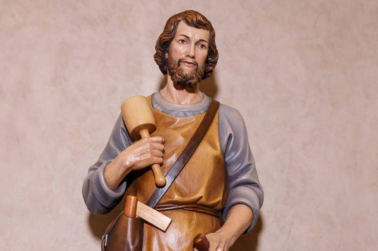 Bocca di Strada: benedetta la statua di San Giuseppe lavoratore
