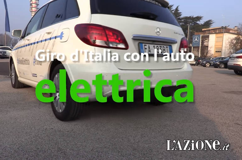 Giro d'Italia con l'auto elettrica - Video