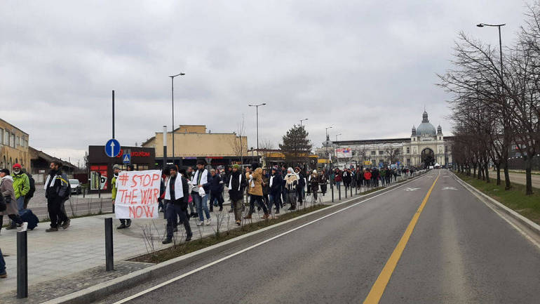 GUERRA IN UCRAINA: marcia della pace fino a Leopoli