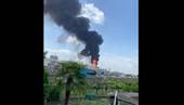 Incendio in un'azienda chimica a Marghera