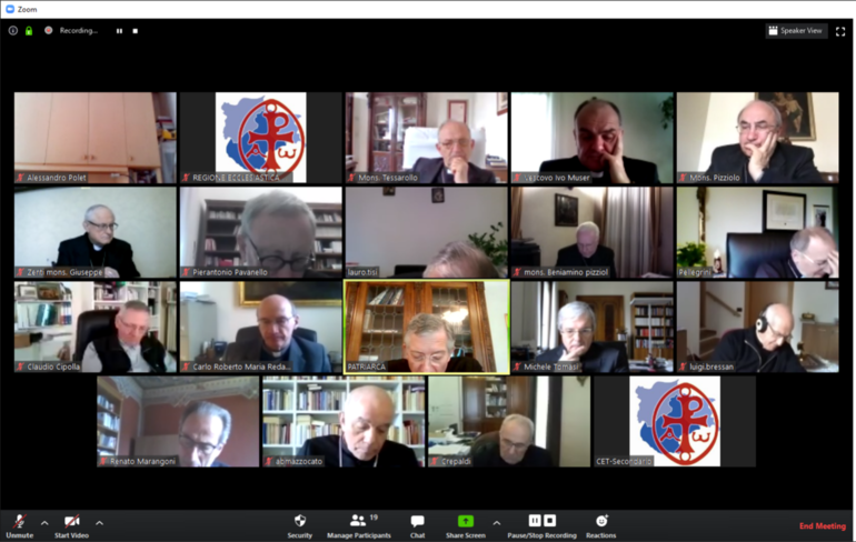NORDEST: vescovi in videoconferenza su come ripartire, sostenere ed accompagnare in tempo di Covid-19 