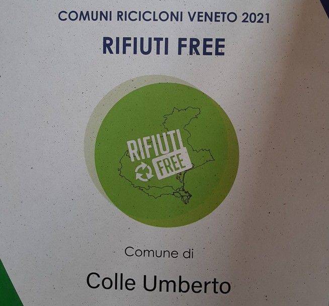 RIFIUTI: Colle Umberto comune super riciclone!
