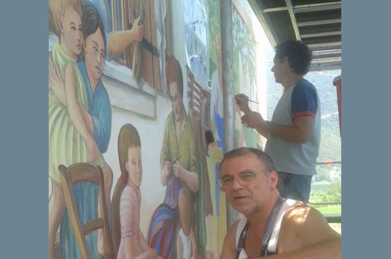 Tarzo: inaugurazione di un nuovo murale