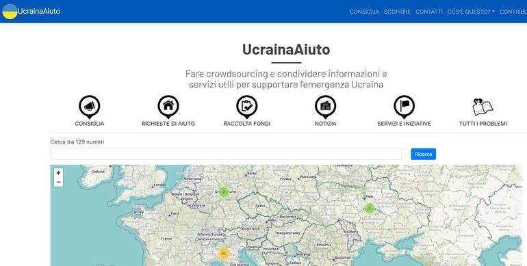 UCRAINA: UkraineHelpIT, la piattaforma per mappare tutte le iniziative in Veneto