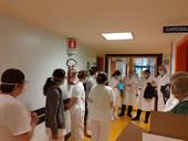 ULSS 2: Benazzi in visita ai reparti Covid dell'ospedale di Treviso