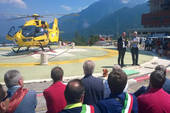 Un nuovo elicottero per il soccorso in Cadore