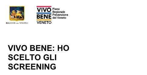 VENETO: “Vivo bene Veneto”, progetto di regionale di prevenzione
