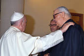 Don Venanzio Buosi dal Papa per il 65° di sacerdozio