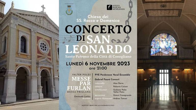 CONEGLIANO: messa e concerto per il patrono San Leonardo