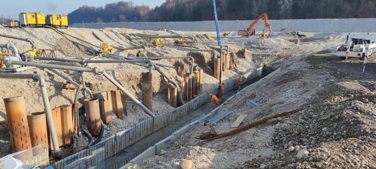 FALZE: a buon punto l'acquedotto sotto il Piave