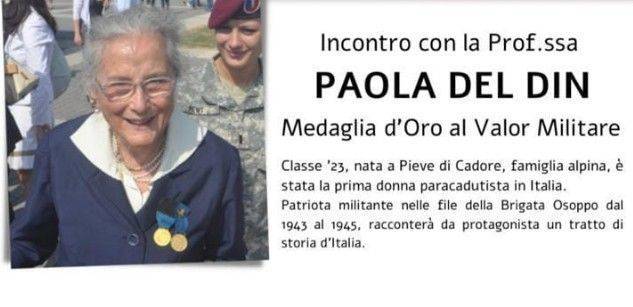 GAIARINE: incontro con Paola Del Din, prima paracadutista e partigiana