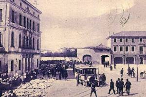 1925,PIAZZA VITTORIO EMANUELE II° con FONTANA,MERCATO DEI CAPELLI,164 (1)
