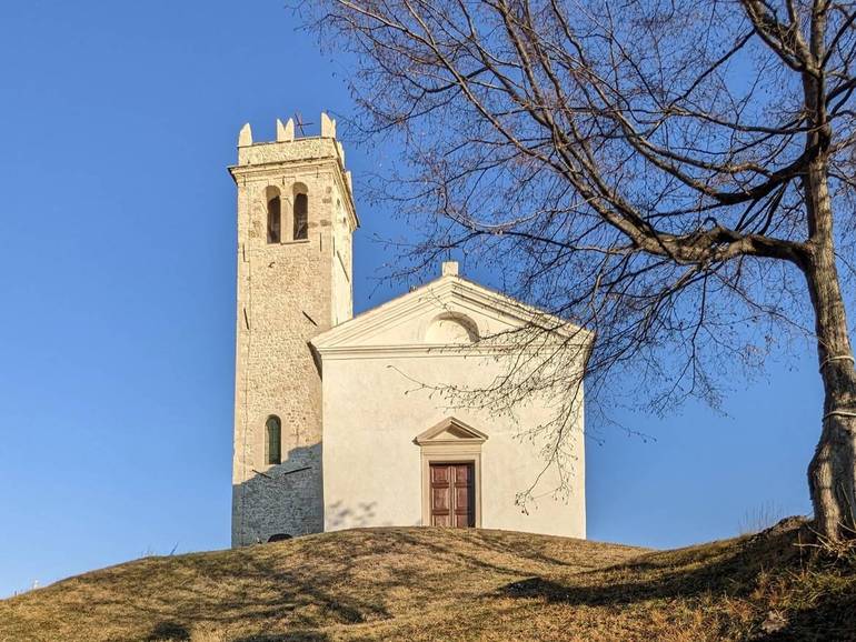 FARRA: chiesa di San Lorenzo, facciate e scoperte