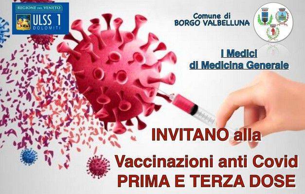 BORGO VALBELLUNA: sedute vaccinali a Lentiai e Trichiana