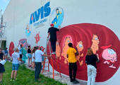 VITTORIO: Un murales per l'Avis